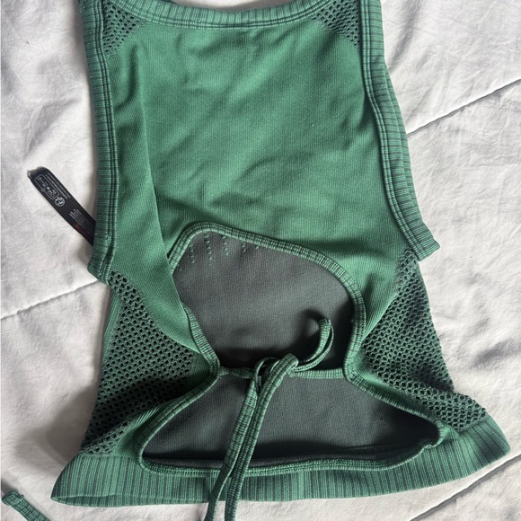 IETS FRANS Recycled Lara Open Tie Back Tank Top Seamless - Picture 2 of 6